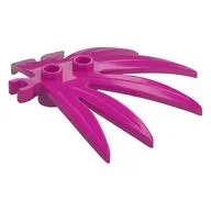 Plant, Leaves 6 x 5 Swordleaf with Clip [Thick Open O Clip], Magenta