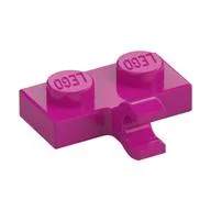 Plate Special 1 x 2 with Clip Horizontal on Side, Magenta
