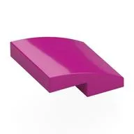 Brick Curved 2 x 2 x 2/3, Magenta