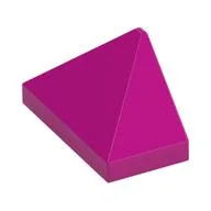 Brick Sloped 45° 2 x 1 Triple with Inside Stud Holder, Magenta