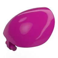 Large Figure Shoulder Cover, Armor, Round, Smooth with Bar, Magenta