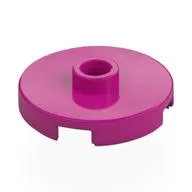 Plate Special Round 2 x 2 with Center Stud (Jumper Plate), Magenta