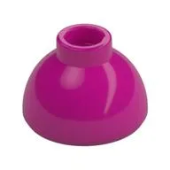 Brick Round 1.5 x 1.5 Dome Top [Plain], Magenta