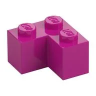 Brick 2 x 2 Corner, Magenta