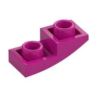 Brick Curved Inverted 2 x 1, Magenta