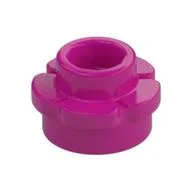 Plant, Flower, Plate Round 1 x 1 with 5 Petals, Magenta