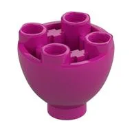 Brick Round 2 x 2 x 1 1/3 Inverted, Magenta