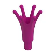 Headwear Accessory Crown Long with Bar, Magenta