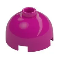 Brick Round 2 x 2 Dome Top, Hollow Stud, Magenta