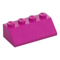 Brick Sloped 45° 2 x 4, Magenta