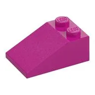 Brick Sloped 33° 3 x 2, Magenta