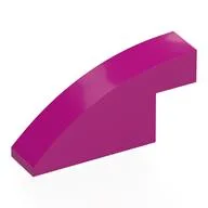 Brick Curved 1 x 4 x 1 2/3 No Studs, Magenta
