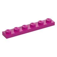 Plate 1 x 6, Magenta