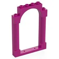 Panel 1 x 6 x 7 with 2 Columns and Arch, Magenta