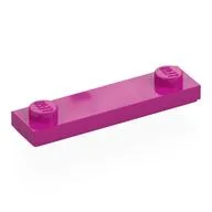 Plate Special 1 x 4 with 2 Studs with Groove [New Underside], Magenta