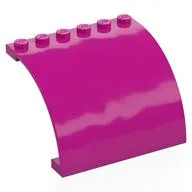 Panel 6 x 5 x 3 1/3 Curved Top, Magenta