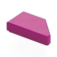 Tile 1 x 2 with Stud Notch Left, Magenta