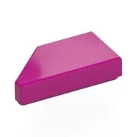 Tile 1 x 2 with Stud Notch Right, Magenta