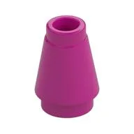Cone 1 x 1 [Top Groove], Magenta