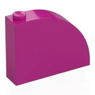 Brick Curved 1 x 4 x 2 2/3, Magenta