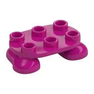 Feet, 2 x 3 x 2/3 with 6 Studs on Top, Magenta
