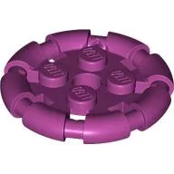 Plate Special 2 x 2 with Bar Frame Round, Magenta