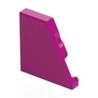 Wedge Tile 2 x 2 Right, Magenta
