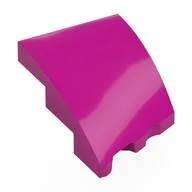 Brick Wedged, Curved 3 x 2 with Stud Notch Left, Magenta