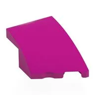 Brick Wedged, Curved 3 x 2 with Stud Notch Right, Magenta