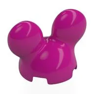 Brick Round, 2 x 2 x 2 with Mickey Mouse Ears, Magenta
