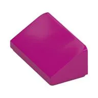 Brick Sloped 30° 1 x 2 x 2/3, Magenta