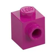 Brick Special 1 x 1 with Stud on 1 Side, Magenta