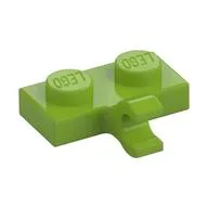 Plate Special 1 x 2 with Clip Horizontal on Side, Lime