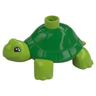 Duplo Animal Turtle with Green Back, Lime
