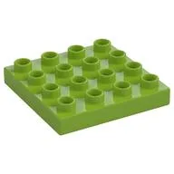 Duplo Plate 4 x 4, Lime