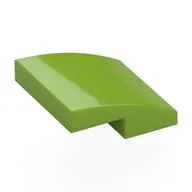 Brick Curved 2 x 2 x 2/3, Lime