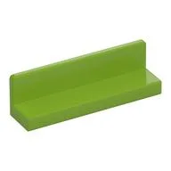 Panel 1 x 4 x 1 with Rounded Corners [Thin Wall], Lime