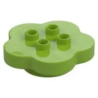 Duplo Flower 4 x 4 x 1 with 4 Top Studs, Lime