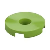Tile Special Round 2 x 2 with Hole, Lime