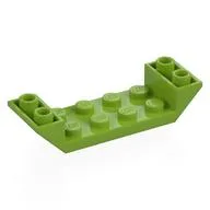 Brick Sloped Inverted 45° 6 x 2 Double with 2 x 4 Recessed, Lime
