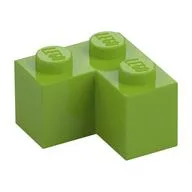 Brick 2 x 2 Corner, Lime
