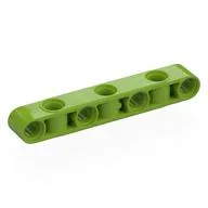Technic Beam 1 x 7 Thick with Alternating Holes, Lime
