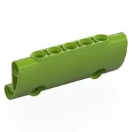 Technic Panel Curved 7 x 3 with 2 Pin Holes through Panel Surface, Lime