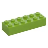 Brick 2 x 6, Lime