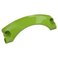 Technic Panel Car Mudguard Arched 9 x 2 x 3, Arched Top #42, Lime