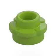 Plant, Flower, Plate Round 1 x 1 with 5 Petals, Lime