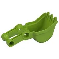 Duplo Digger Bucket, Small with Long Arm, and 3 Teeth, Lime