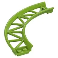 Vehicle Track, Roller Coaster, Curve, Lime