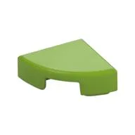 Tile Round 1 x 1 Quarter, Lime
