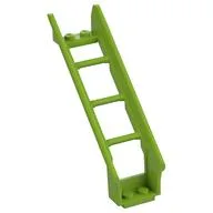 Vehicle Track, Roller Coaster Steep Ramp, 6 Bricks Elevation, Lime